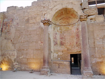 Wandmalereien im Luxor-Tempel, Luxor, Aegypten