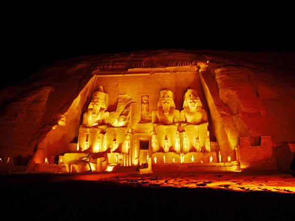 Sound and LIght Show in Abu Simbel, Aegypten