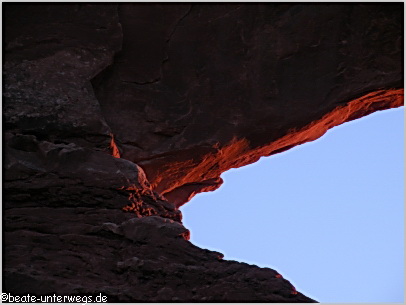 Arches National Park, Sonnenuntergang