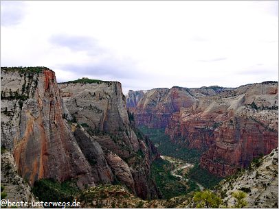 View from Observation Point - Zion NP, Utah