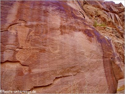 Petroglyphen im Dinosaur NM, Utah