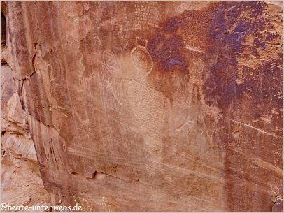 Petroglyphen im Dinosaur NM, Utah