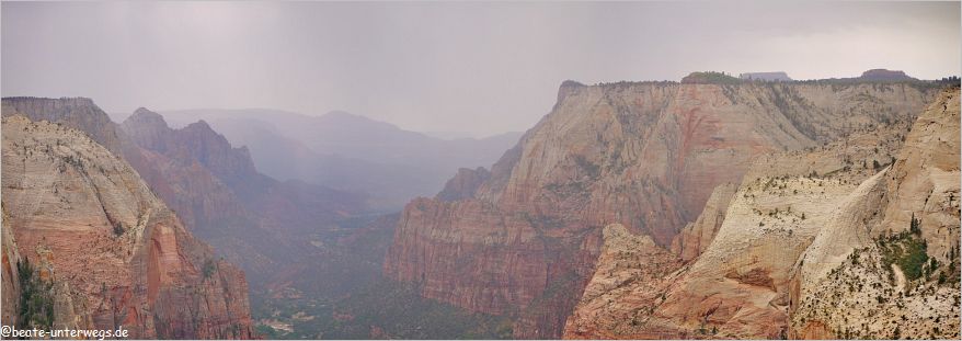 Panoramablick vom Observation Point, Zion NP