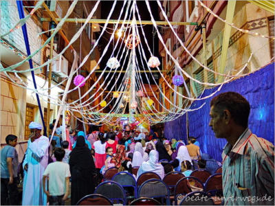 Hochzeitsfeierlichkeiten in Luxor, Aegypten