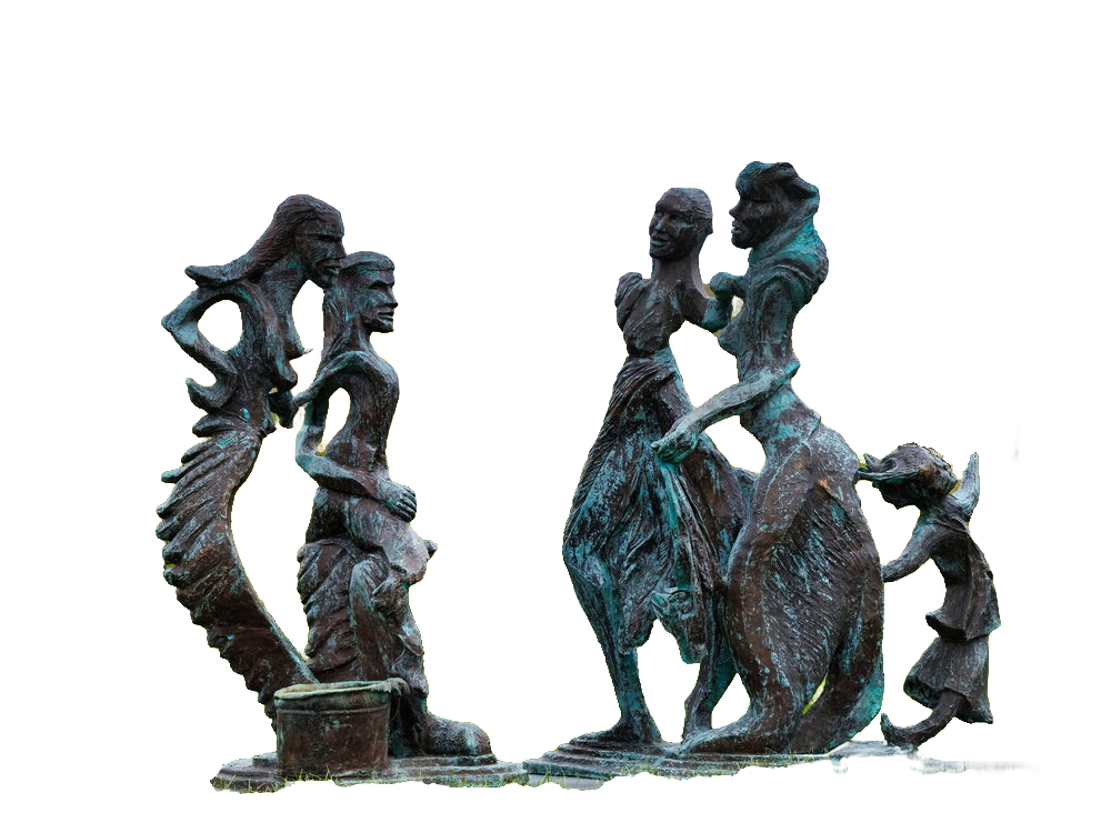 Figuren vor dem Blasket Centre