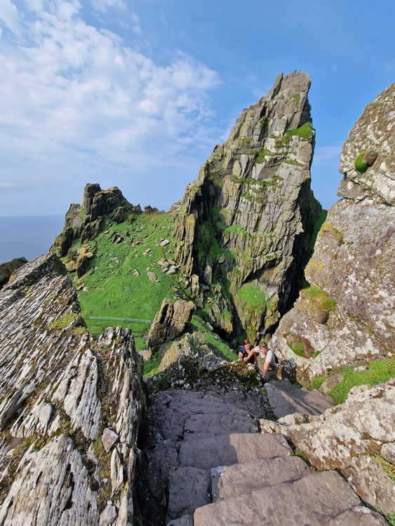 Abstieg von Skellig Michael