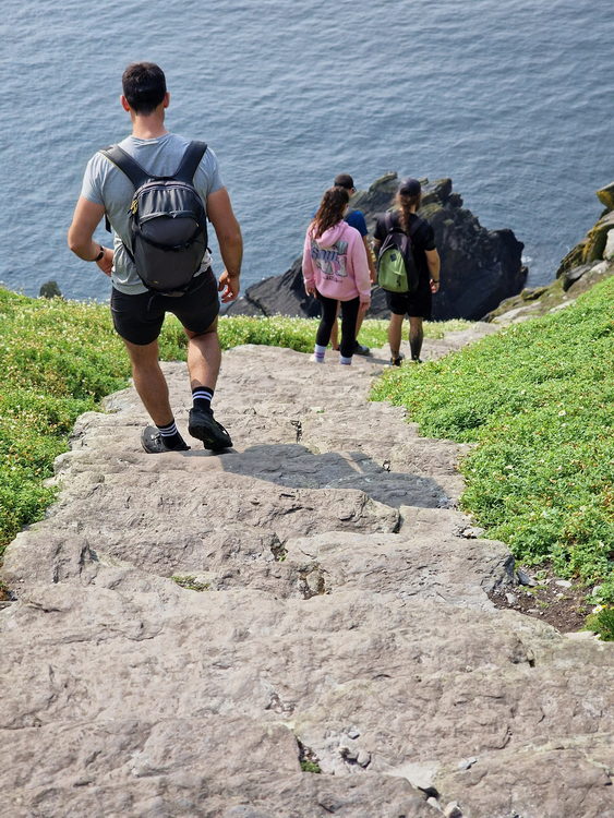 Abstieg von Skellig Michael