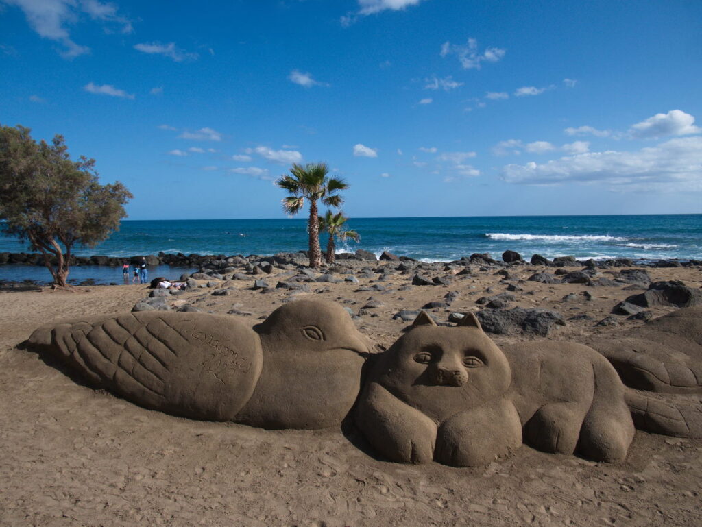 Sandskulpturen in Maspalomas