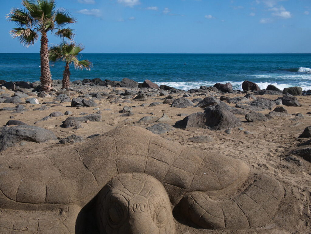 Sandskulpturen in Maspalomas