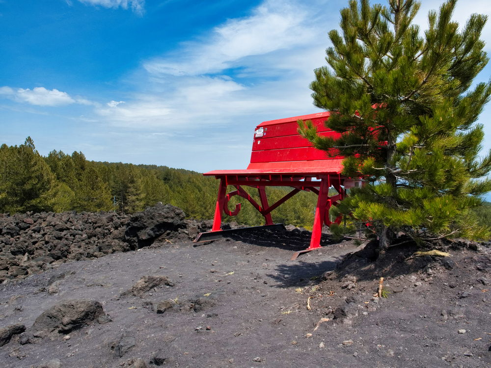 Die Rote Bank an der Nordseite des Aetna