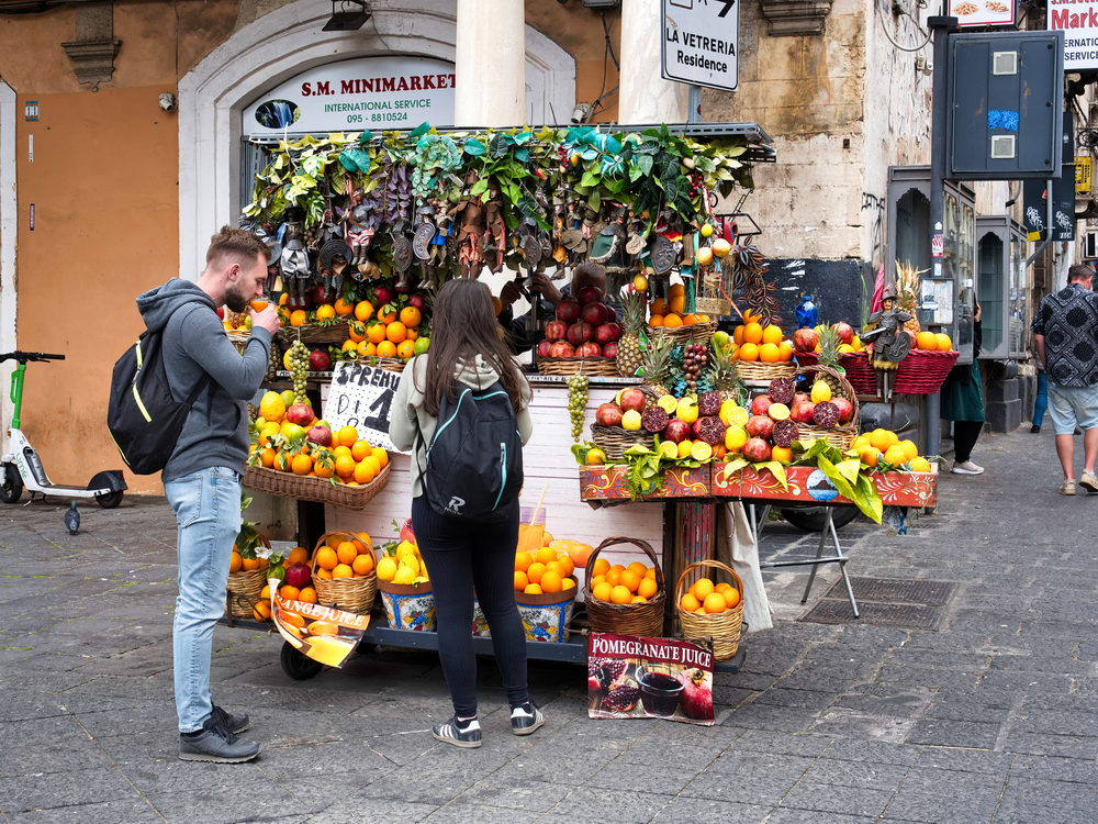 Obststand in Catania