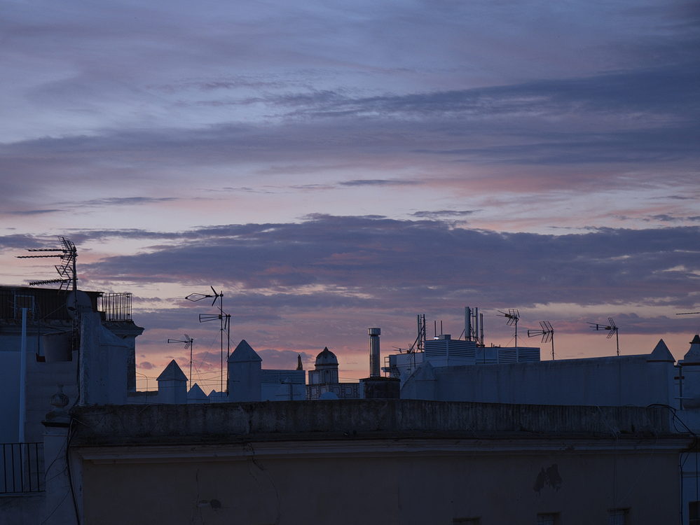 Blick von unserem Hotelbalkon in Cadiz