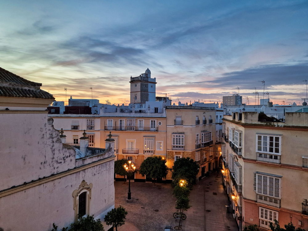 Blick von unserem Hotelbalkon in Cadiz